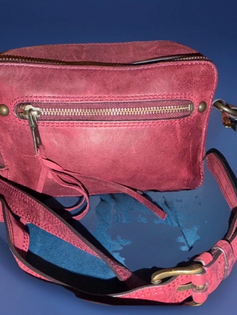 FRYE Camera bag Crossbody Bag Melissa Collection SANGRIA!